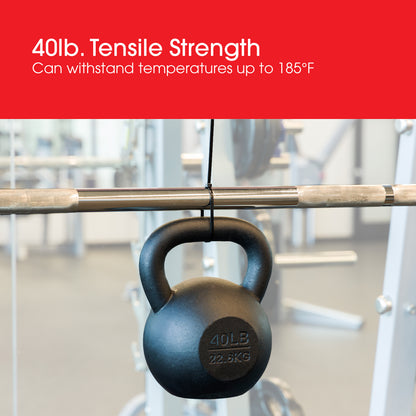 Power Gear Plastic Cable Ties, Clear, 8in, 100pk