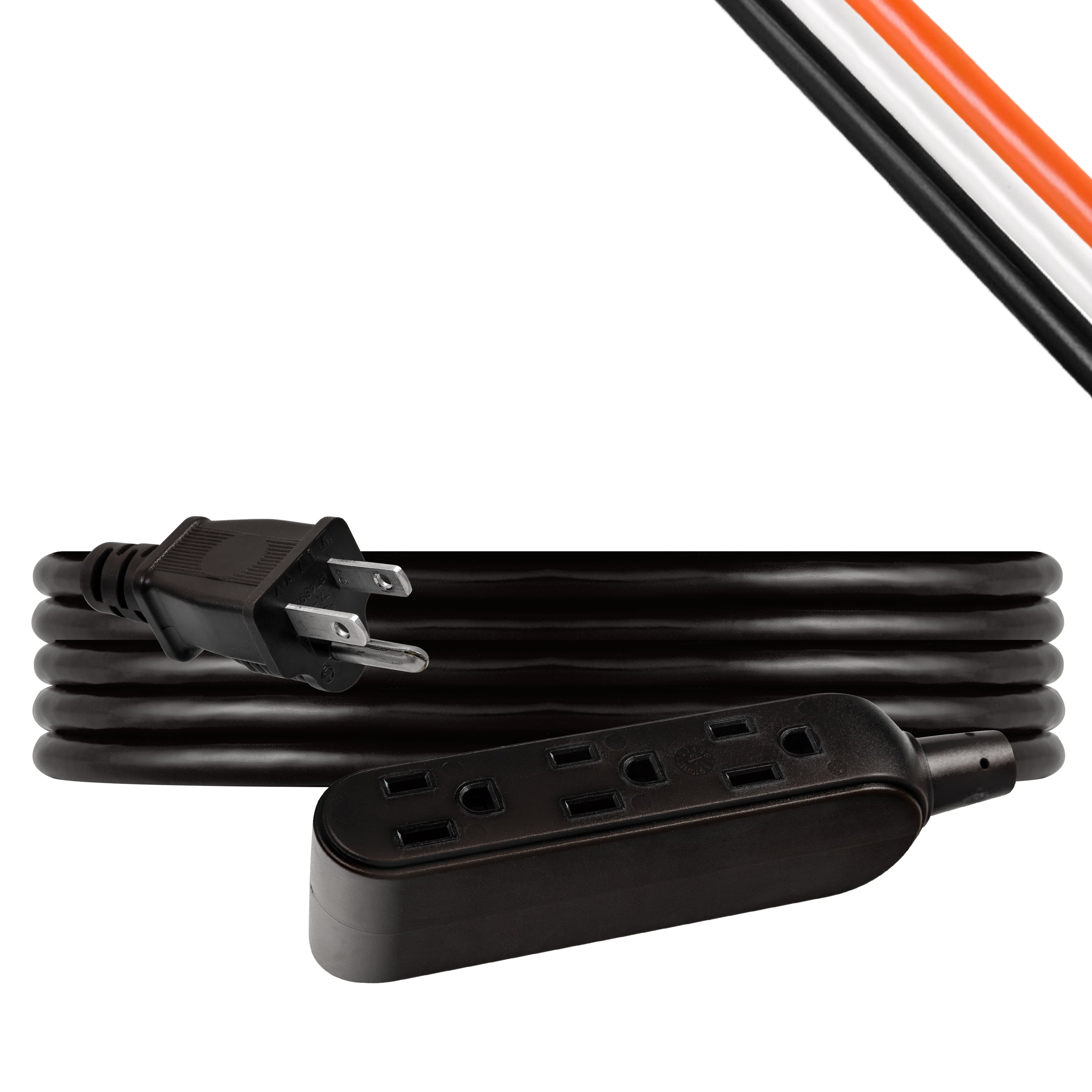 UltraPro 15ft. Outdoor Extension Cord, 3 Grounded Outlet, Black