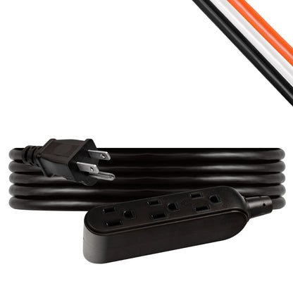 UltraPro 15ft. Outdoor Extension Cord, 3 Grounded Outlet, Black