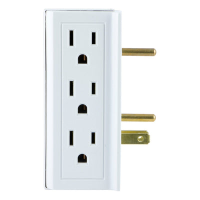 GE 6-Outlet Side-Access Wall Tap, White