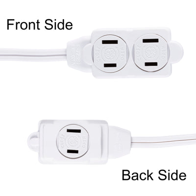GE 15ft. 3-Outlet Polarized Extension Cord, White