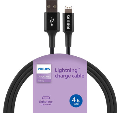 Philips USB-A to Lightning™ 4ft. Charging Cable