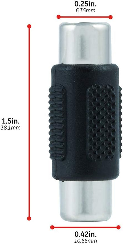 GE-branded RCA Extension Adapter, 100pk