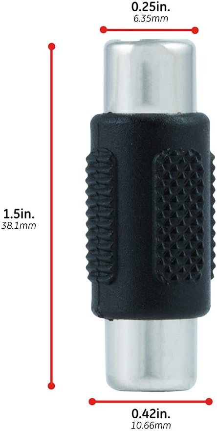 GE-branded RCA Extension Adapter, 100pk