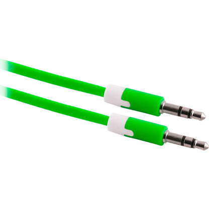 Uber 3ft. 3.5mm Auxiliary Cable, Green/White