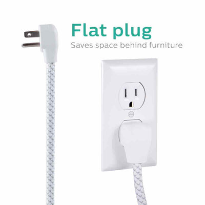 Philips 6-Outlet 4ft. Surge Protector, White