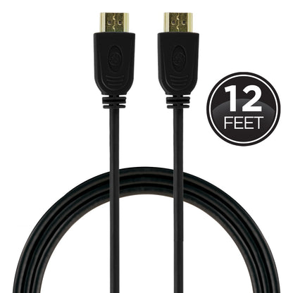 GE 12ft. HDMI Cable with Ethernet, Black