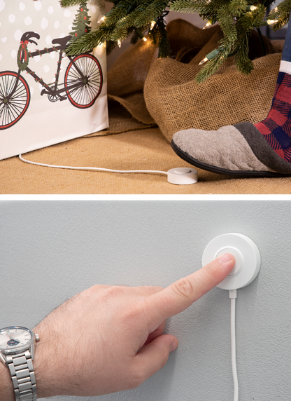 UltraPro Indoor Plug-In 2-Outlet Digital Timer with 5ft. Tethered Button, White