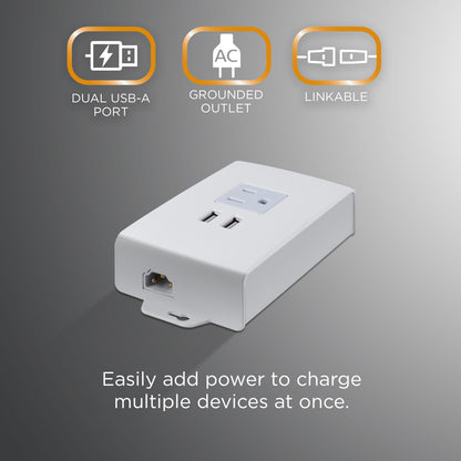 Enbrighten ProLink In-Line Outlet with USB Charging