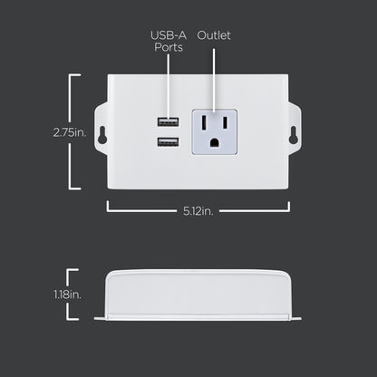 Enbrighten ProLink In-Line Outlet with USB Charging