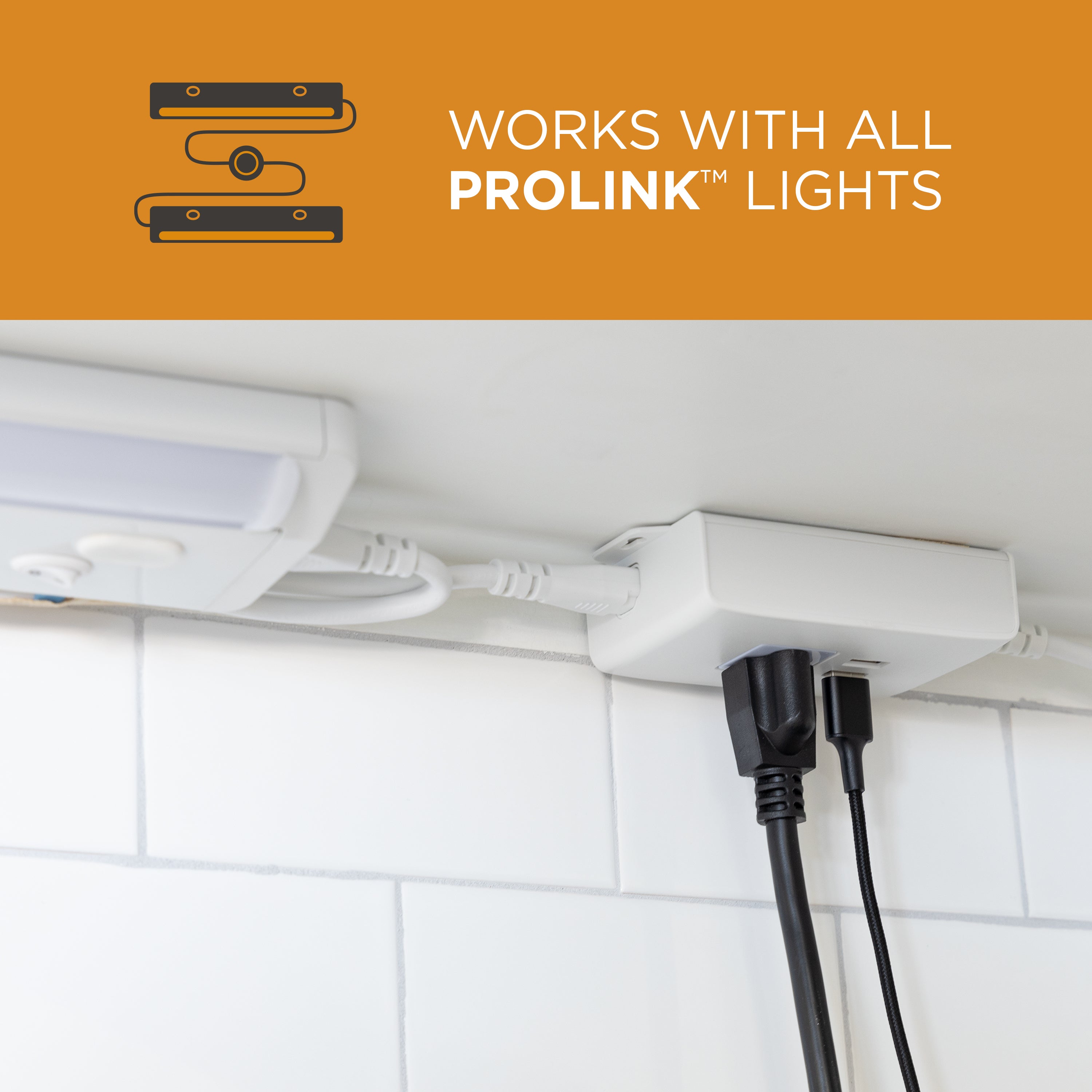 Enbrighten ProLink In-Line Outlet with USB Charging