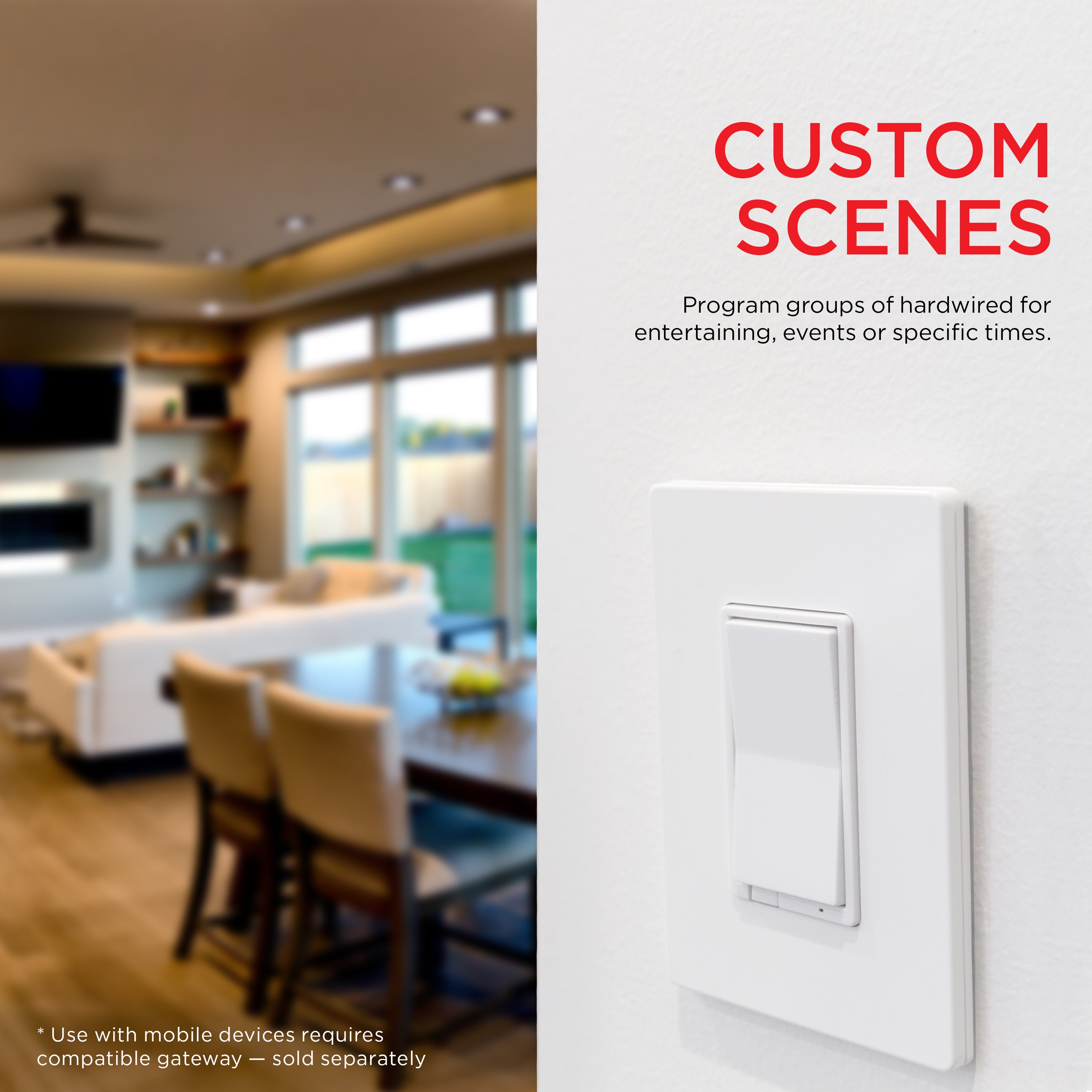 UltraPro Z-Wave In-Wall Dimmer, 4 Pack, White
