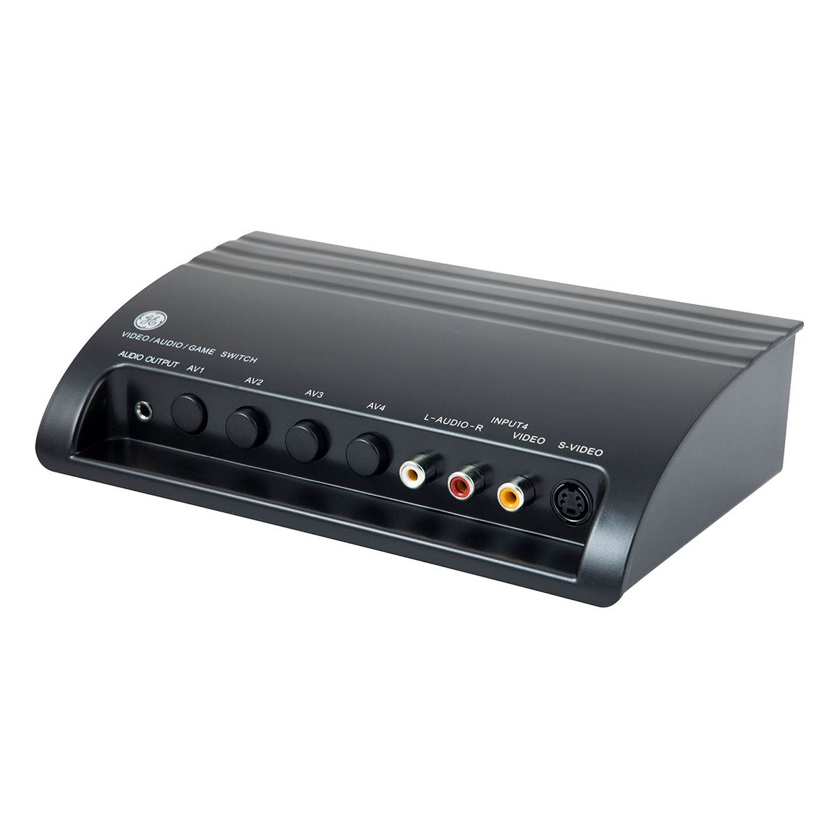 GE Pro 4-Device Audio/Video Switch with S-Video, Black