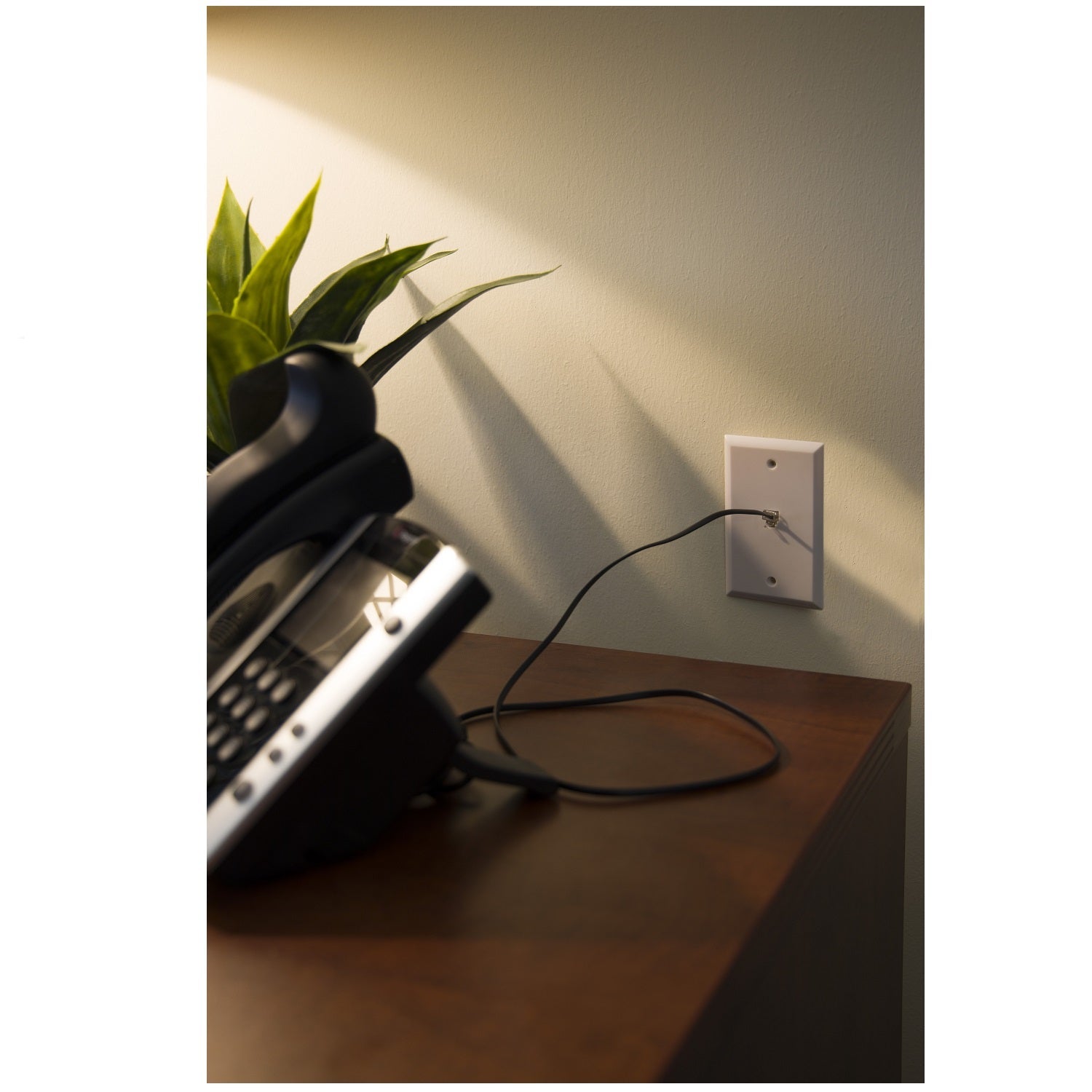 Power Gear 25ft. Phone Line Cord, Black