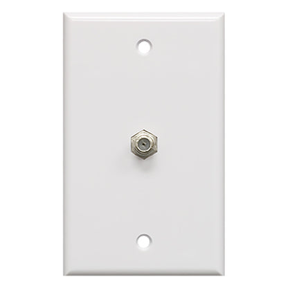 GE Coax Wall Plate, White