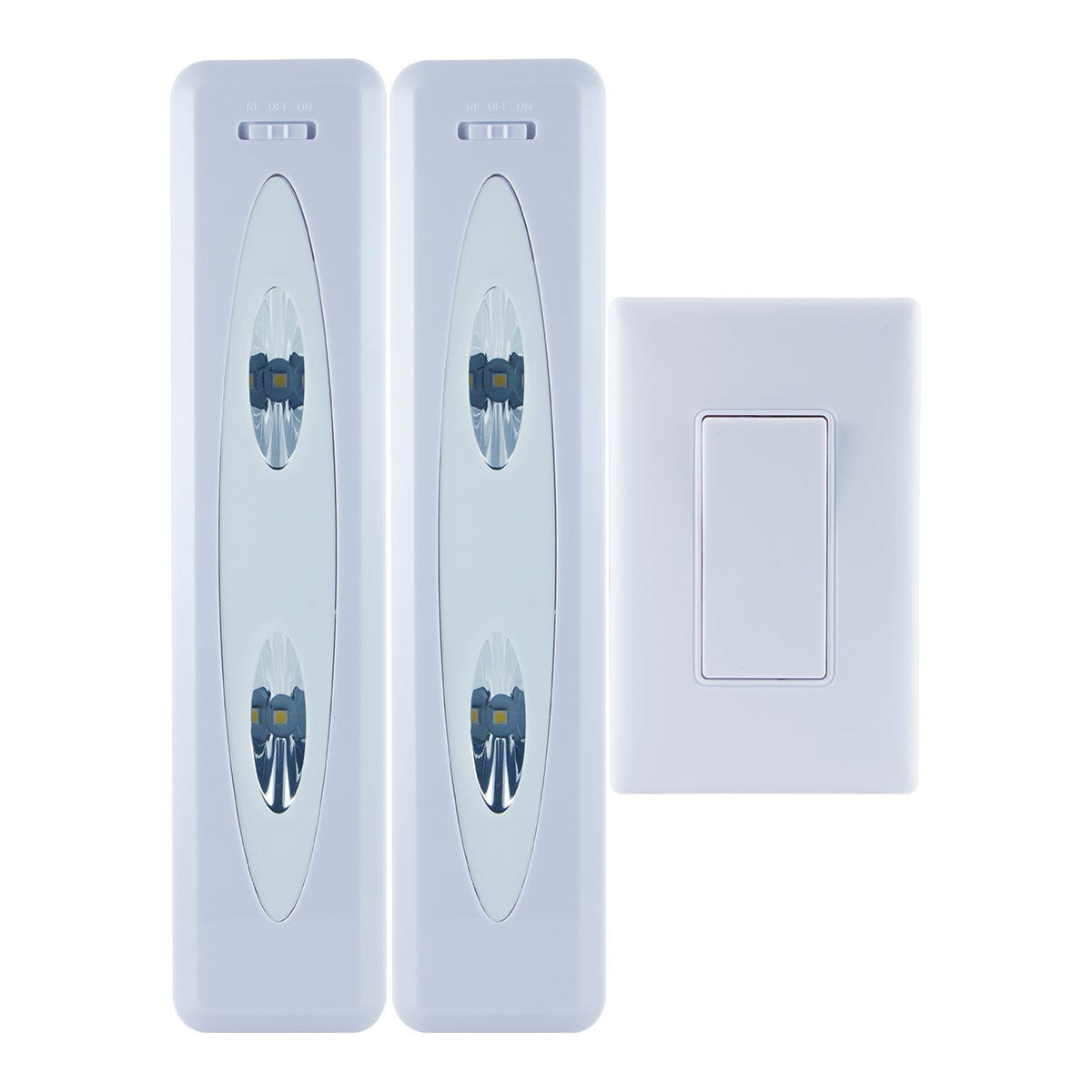 GE Battery Operated LED Light Bars with Remote, White, 2 Pack