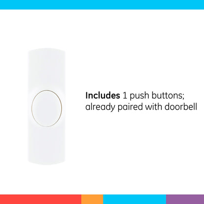 GE Plug-In 2-Chime Wireless Door Chime Kit, White