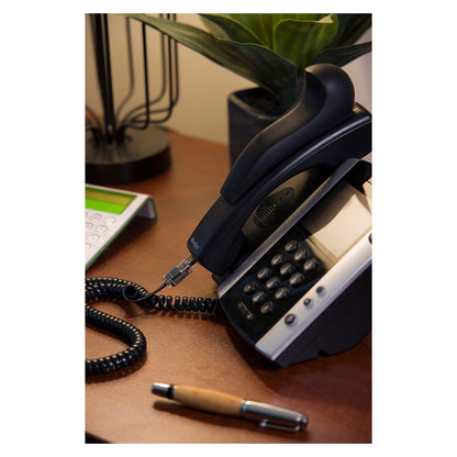 Power Gear 12 ft. Coiled Handset Cord, Black