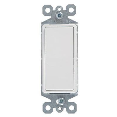 GE Grounding Paddle Rocker Switch, White