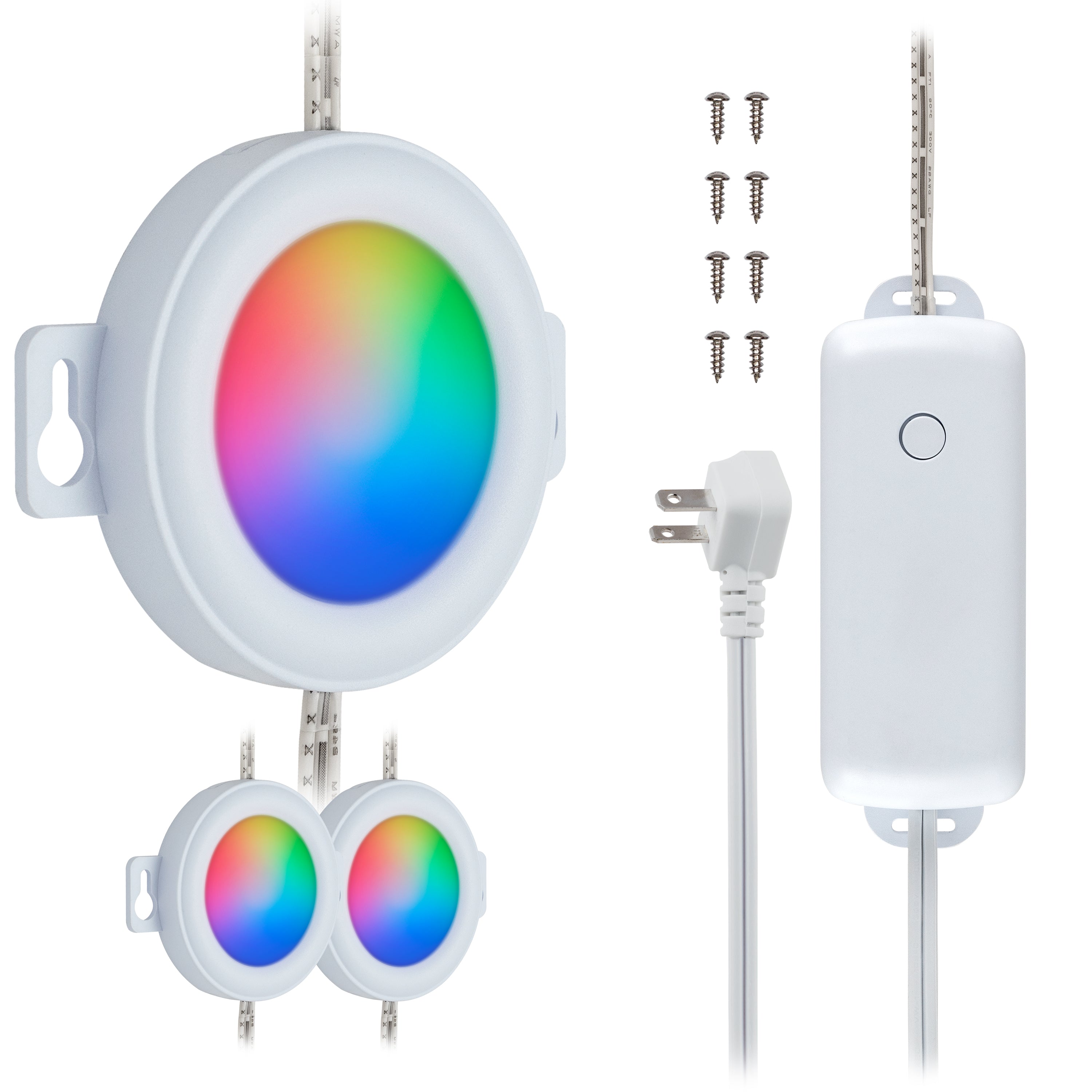 UltraPro Color-Changing LED Pucks, 3pk