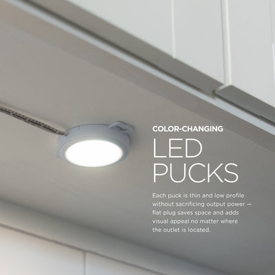 UltraPro Color-Changing LED Pucks, 3pk