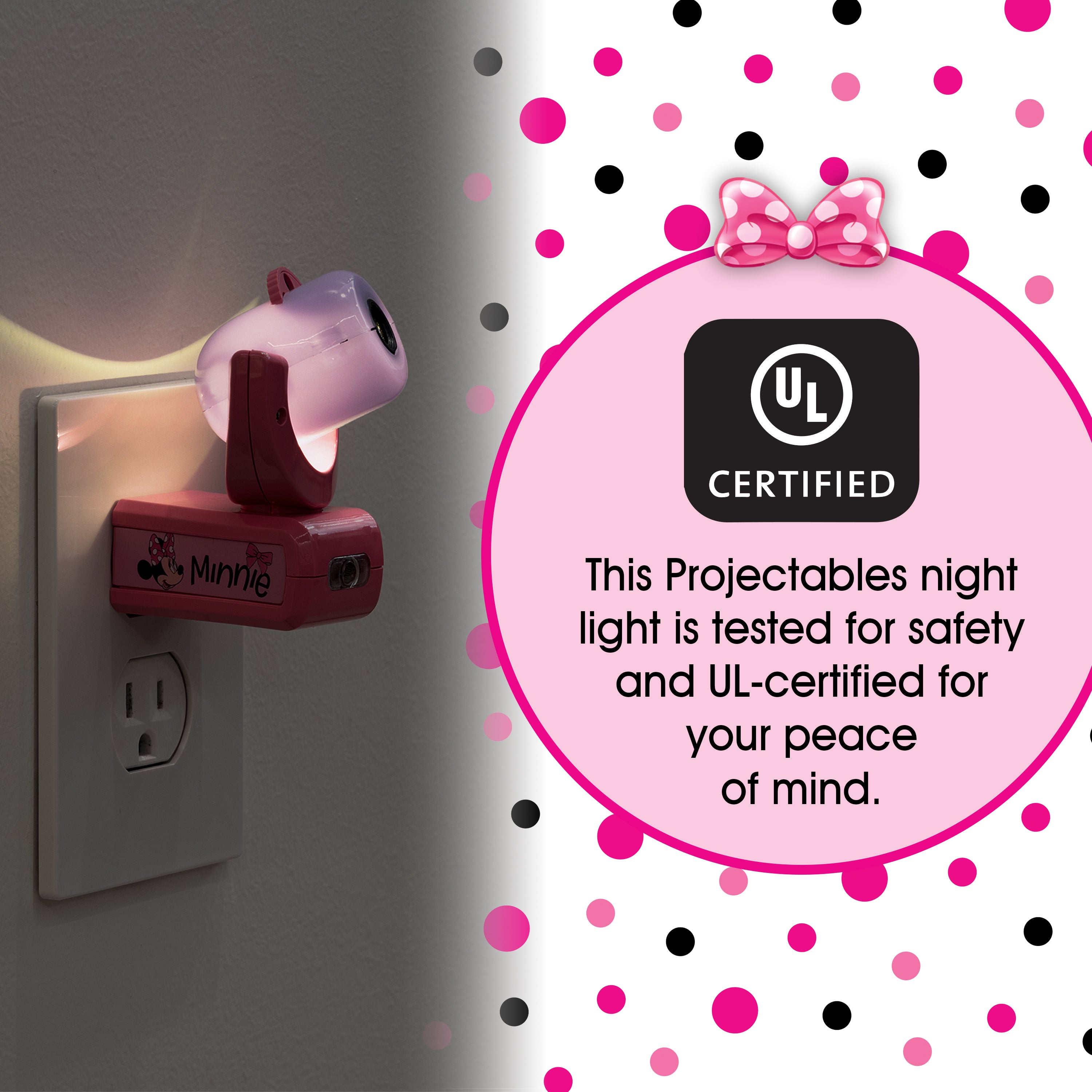 Disney Projectables Disney Minnie Mouse LED Kids Night Light