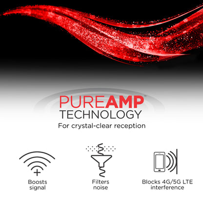 UltraPro™ Ultra Edge Amplified HD Antenna with Signal Finder