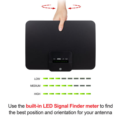UltraPro™ Ultra Edge Amplified HD Antenna with Signal Finder