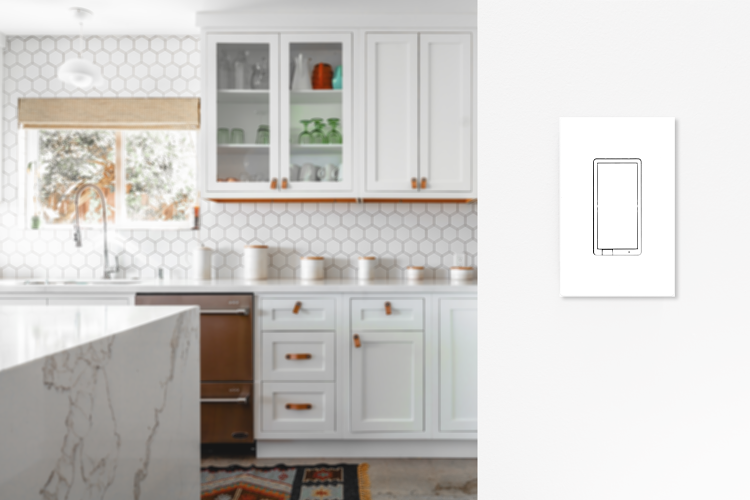 UltraPro WiFi In-Wall Smart Switch With QuickFit™ And SimpleWire™, 2 Pack, White