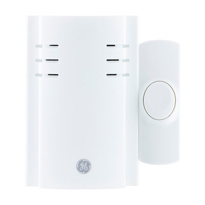 GE Plug-In 8-Chime Wireless Door Chime Kit, White