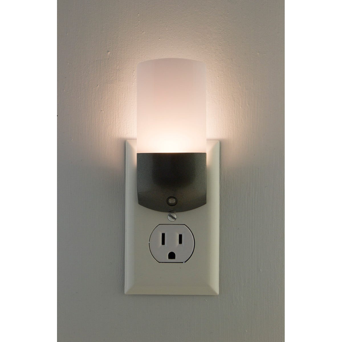 Energizer Plug-In Light Sensing LED Night Light, 2 Pack, Brushed Nickel