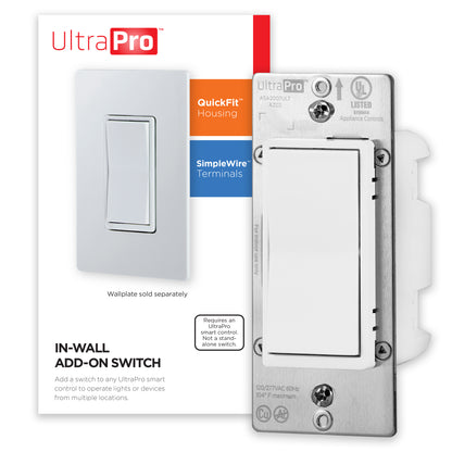 UltraPro Add-on Switch with QuickFit and SimpleWire