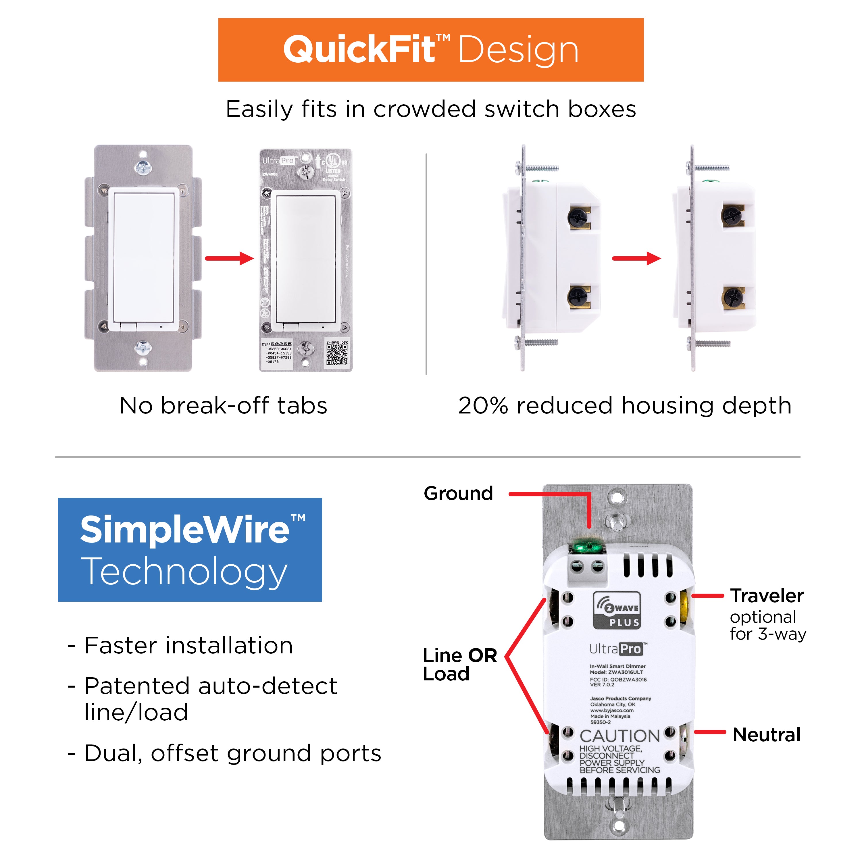 UltraPro Z-Wave In-Wall Smart Switch