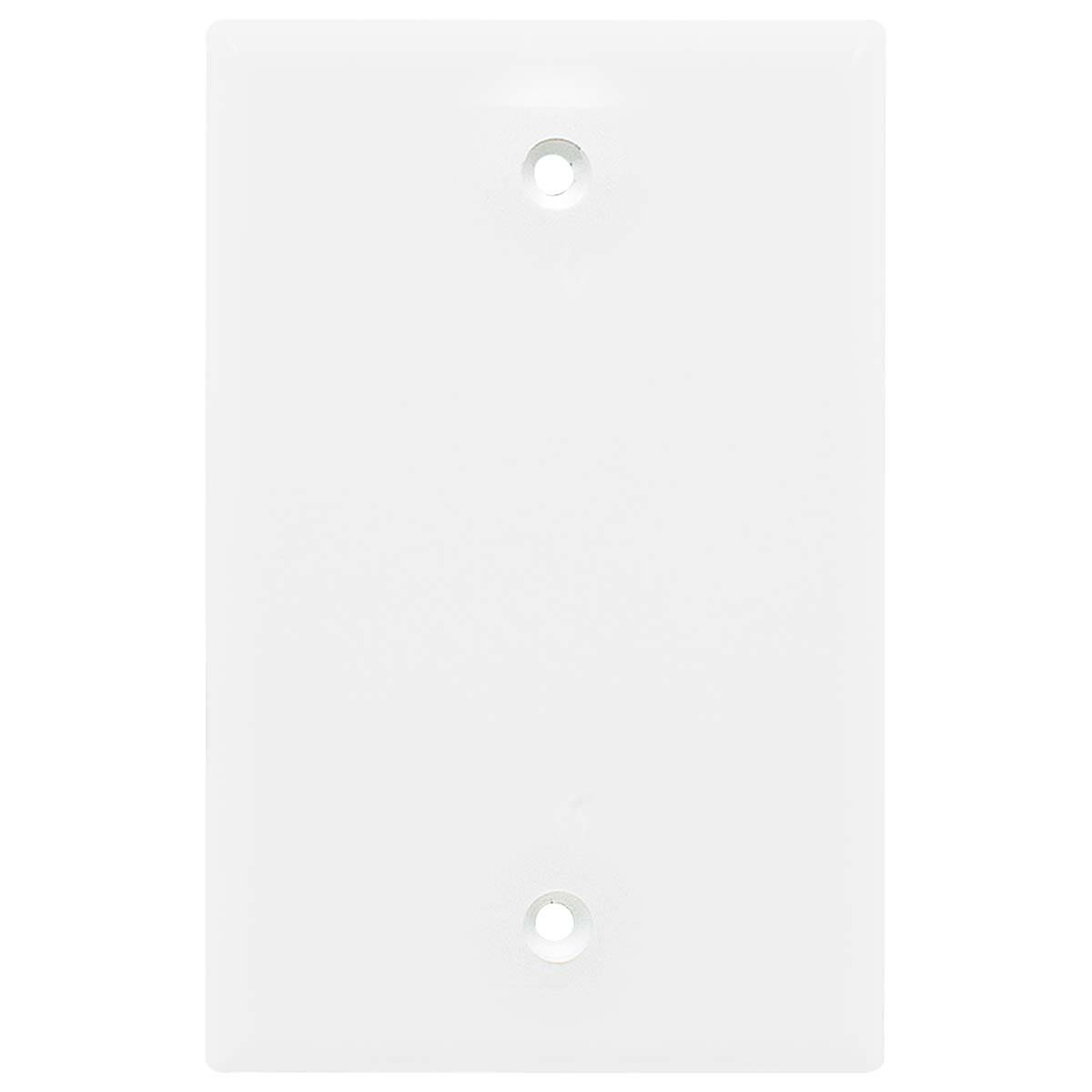 Power Gear Single Blank Oversized Wall Plate Cover, White