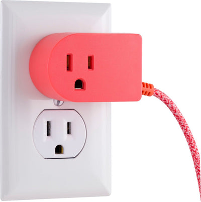 Cordinate Tabletop Switch with 6ft. Braided Cord, Coral
