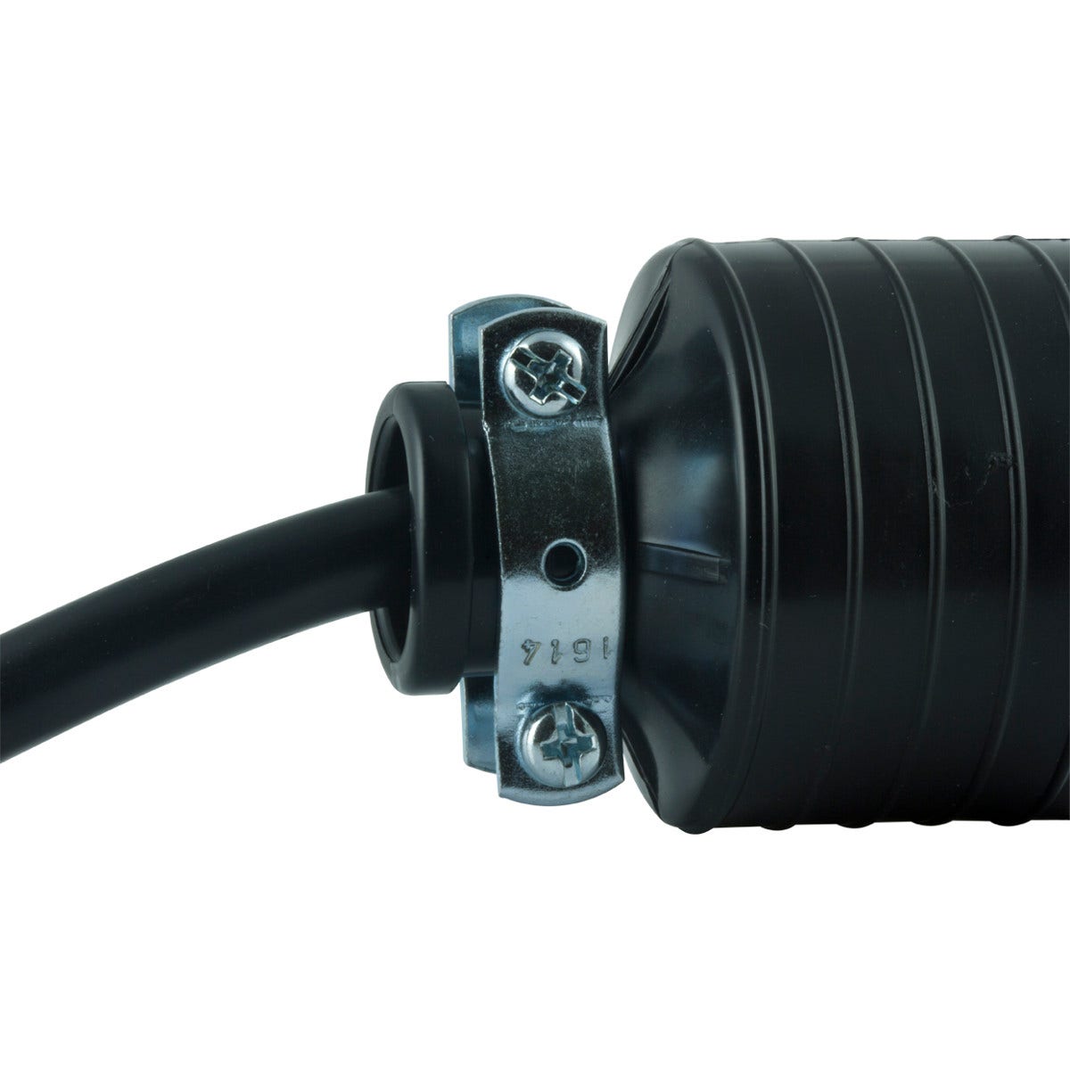 GE Heavy Duty Grounding Connector with Metal Clamp, Black