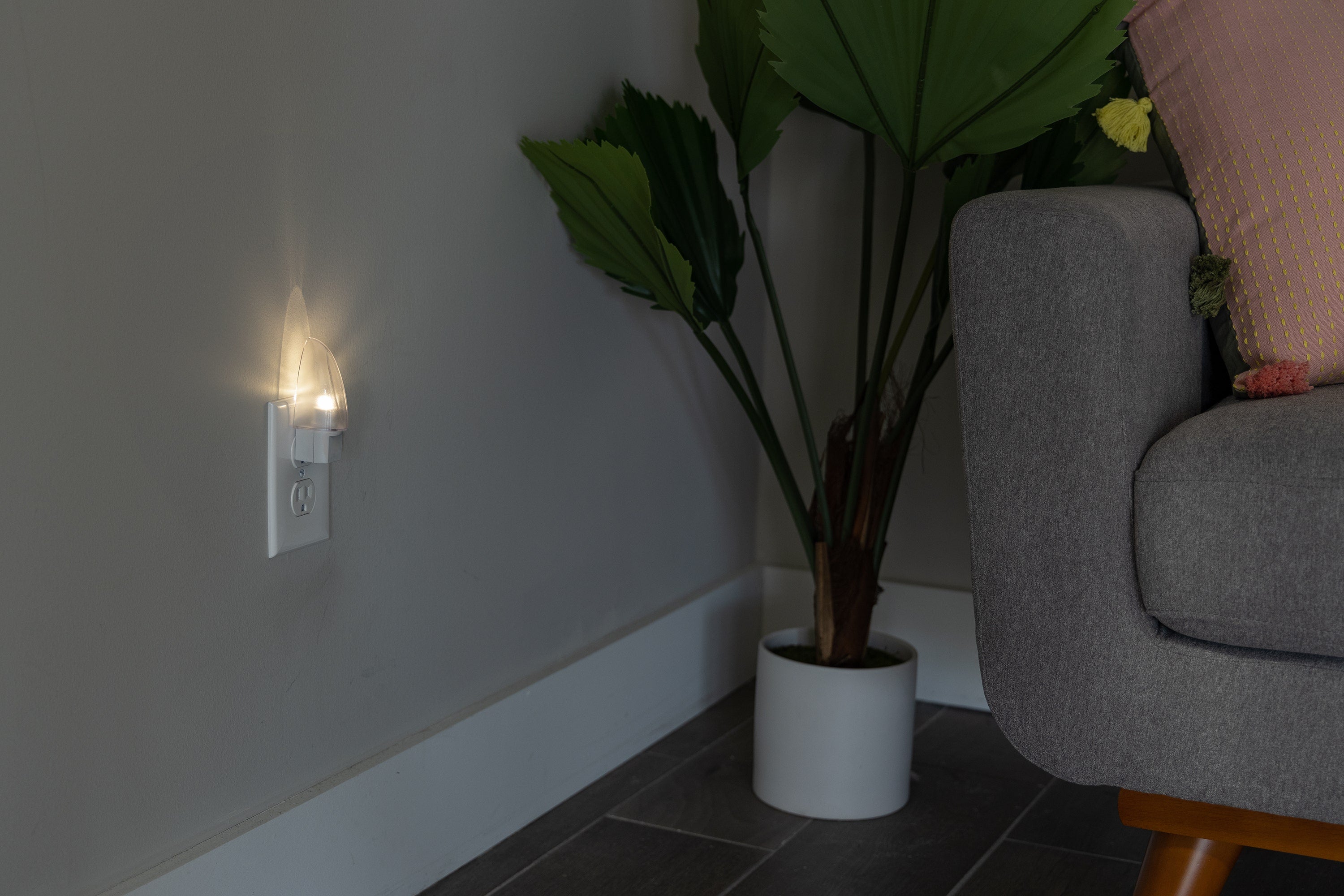 Lights by Night Automatic LED Night Light, White, 4 Pack