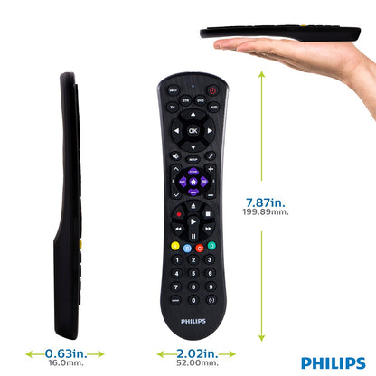 Philips 4-Device Universal Remote, Black