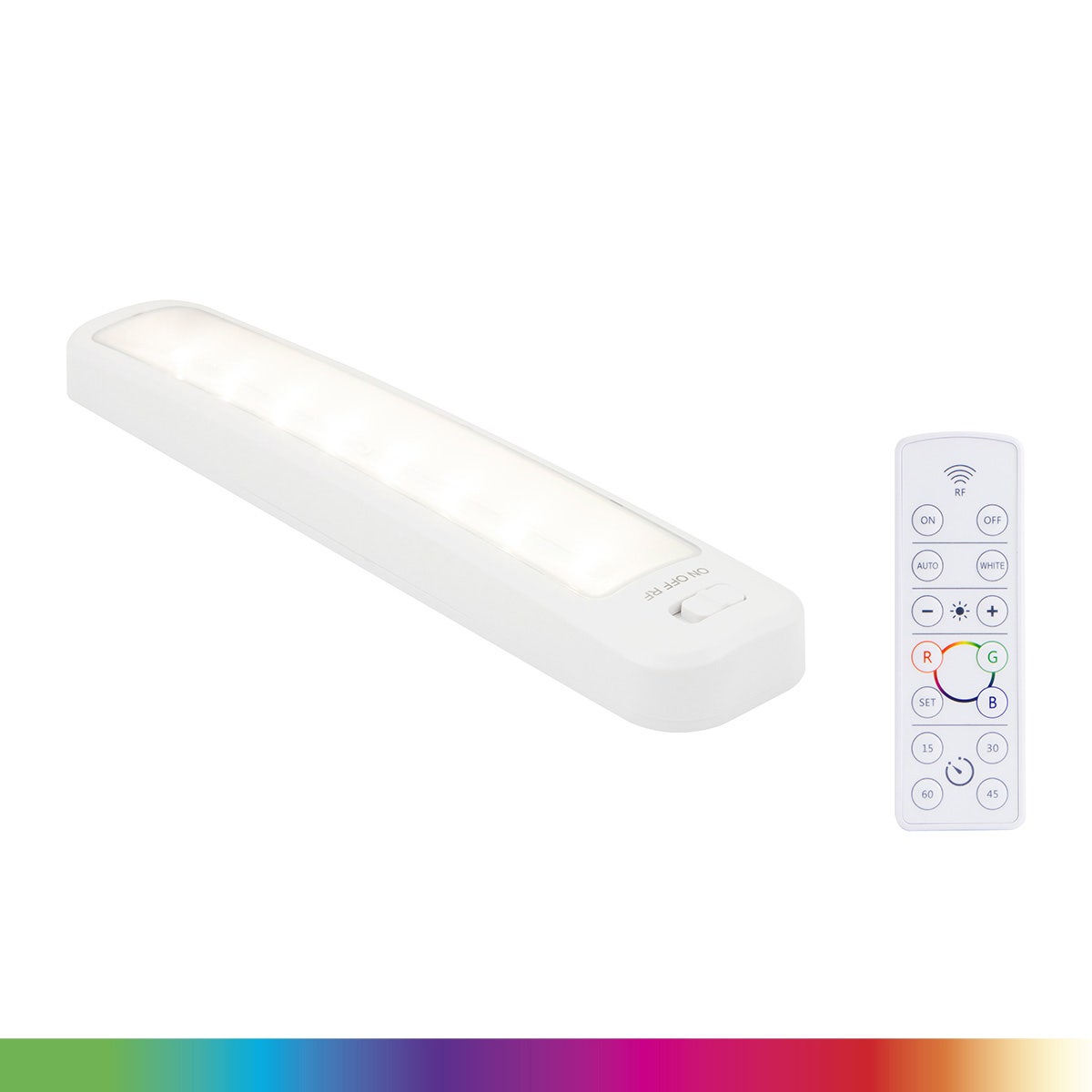 Energizer 12in. Battery Operated Color Changing LED Light Bar with Remote, White