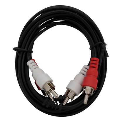 GE 6ft. Stereo Audio Cable with RCA Plugs, Black
