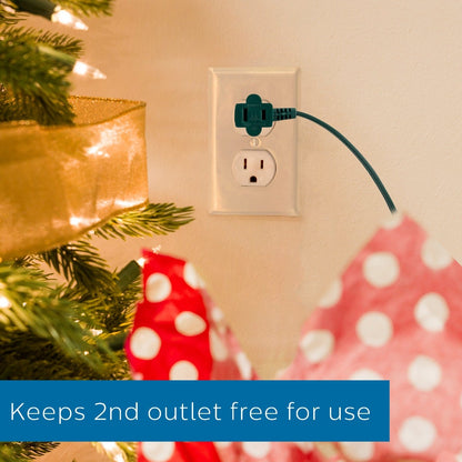 Philips 1-Outlet 9ft. Extension Cord with Foot Switch, Green