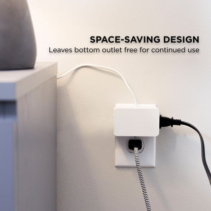 UltraPro 1-Outlet Indoor On/Off Dimmable Lighting Control with Tether, White