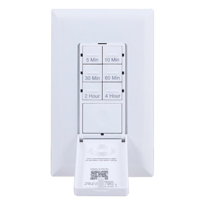 myTouchSmart Indoor In-Wall Push Button Countdown Digital Timer, White/Almond