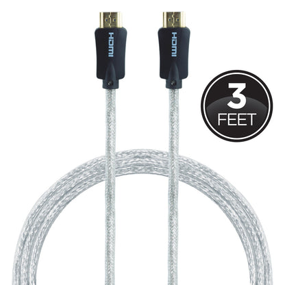 GE Pro Premium 3ft. 4K HDMI Cable with Ethernet, Black
