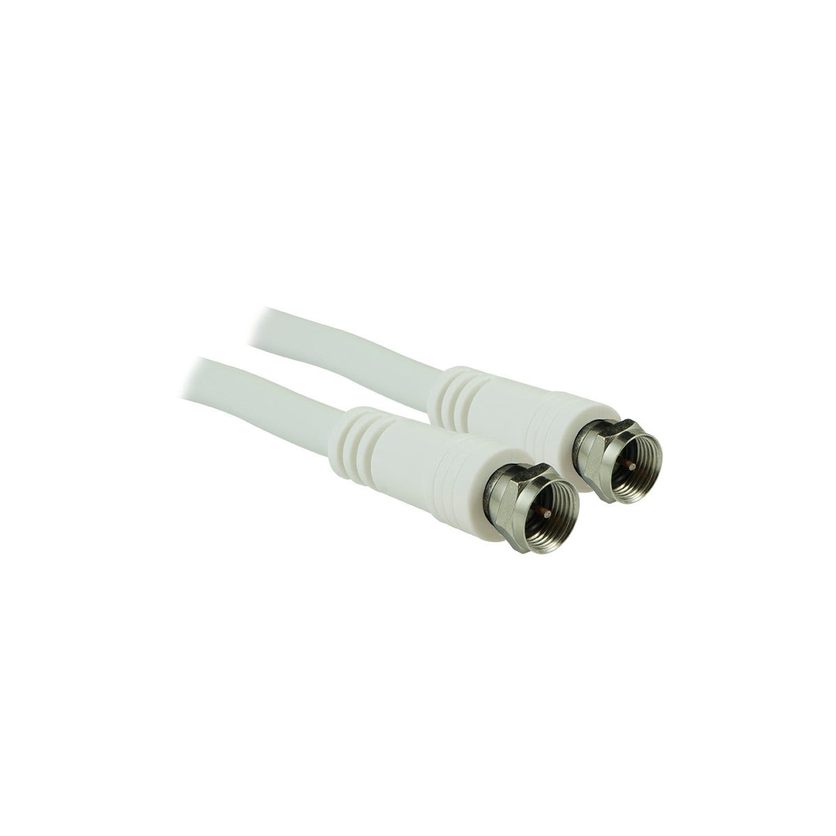 GE 50 ft. RG6 Coaxial Cable with F-Type Connectors, White