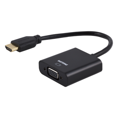 Philips HDMI to VGA Adapter, Black