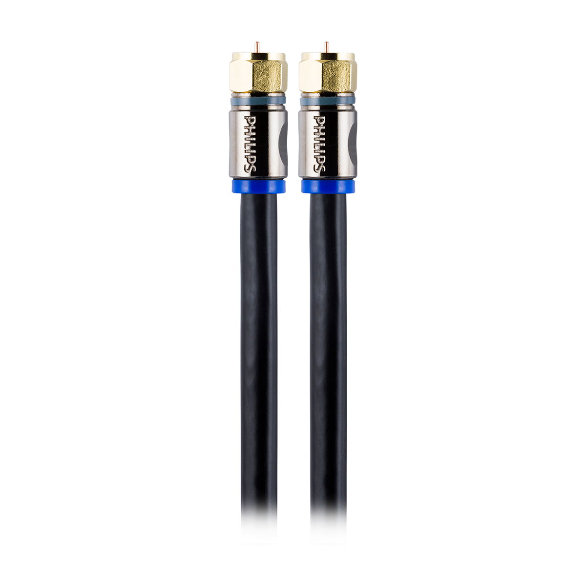 Philips 50 ft. Quad-Shield RG6 Coaxial Cable, Black