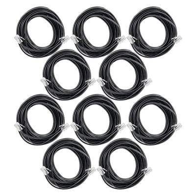 Power Gear Telephone Line Cord, 10 Pack