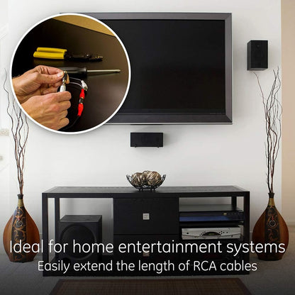 GE-branded RCA Extension Adapter, 100pk