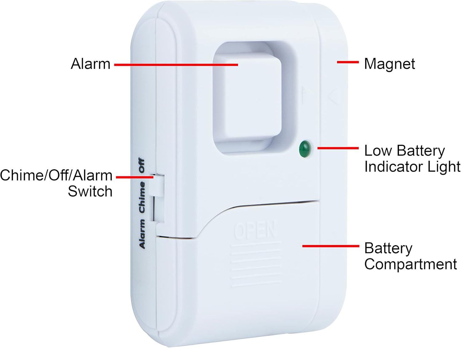 UltraPro Battery-Operated Magnetic Window Alarm